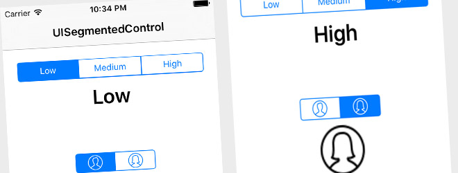 UI Demo – UISegmentedControl (Swift 2, iOS 9)