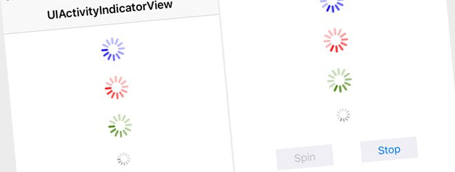 UI Demo - UIActivityIndicatorView (Swift 2, iOS 9)