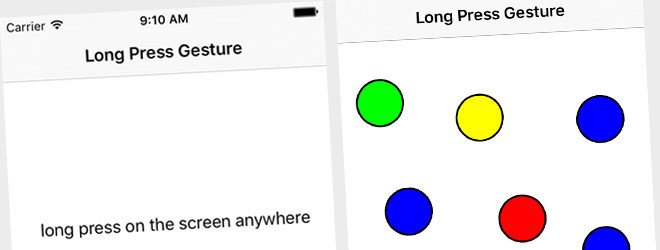 UILongPressGestureRecognizer In Swift